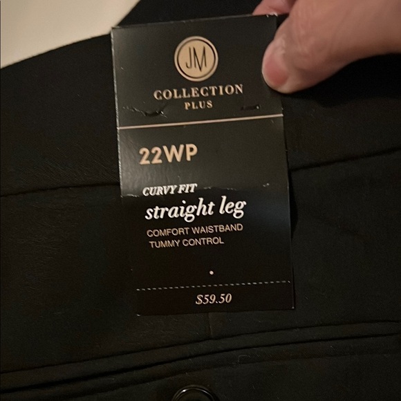 NWT Classic Black Straight Leg Pants Fri 🌺Sale - Picture 4 of 9